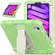 iPad mini 6 3-Layer Protection Screen Frame + PC + Silicone Shockproof Combination Tablet Case with Holder - Matcha Green