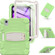 iPad mini 6 3-Layer Protection Screen Frame + PC + Silicone Shockproof Combination Tablet Case with Holder - Matcha Green