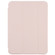 iPad mini 6 TPU Transparent Back Cover Horizontal Flip Leather Tablet Case with Three-folding Holder & Pen Slot - Pink
