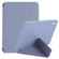 iPad mini 6 Multi-folding Horizontal Flip Honeycomb PU Leather + Shockproof TPU Tablet Case with Holder - Purple