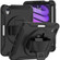 iPad mini 6 360 Degree Rotation PC + TPU Protective Tablet Case with Holder & Hand-strap - Black