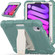 iPad mini 6 3-Layer Protection Screen Frame + PC + Silicone Shockproof Combination Tablet Case with Holder - Emerald Green
