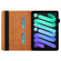 iPad mini 6 Rhombus Skin Feel Horizontal Flip Tablet Case with Card Slots & Holder & Sleep / Wake-up Function - Brown