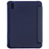 iPad mini 6 TPU Transparent Back Cover Horizontal Flip Leather Tablet Case with Three-folding Holder & Pen Slot - Navy Blue