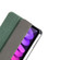 iPad mini 6 Mutural YASHI Series Cloth Pattern Texture Horizontal Flip Tablet Case - Green