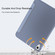 iPad mini 6 Double-sided Matte Translucent PC Tablet Leather Case with 3-folding Holder & Sleep / Wake-up Function - Dark Blue