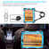 iPad mini 6 Silicone + PC Tablet Case with Strap & Holder & Pen Slot - Black + Blue