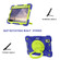 iPad mini 6 Silicone + PC Tablet Case with Strap & Holder & Pen Slot - Navy Blue + Green