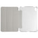 iPad mini 6 Silk Texture Three-fold Horizontal Flip Leather Tablet Case with Holder - Silver
