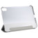 iPad mini 6 Silk Texture Three-fold Horizontal Flip Leather Tablet Case with Holder - Silver