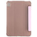 iPad mini 6 Silk Texture Three-fold Horizontal Flip Leather Tablet Case with Holder - Pink