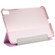 iPad mini 6 Silk Texture Three-fold Horizontal Flip Leather Tablet Case with Holder - Pink