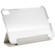 iPad mini 6 Silk Texture Three-fold Horizontal Flip Leather Tablet Case with Holder - White