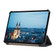 iPad mini 6 3-folding Skin Texture Horizontal Flip TPU + PU Tablet Leather Case with Holder - Black