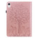 iPad mini 6 Tree & Deer Pattern Pressed Printing Leather Tablet Case - Pink