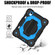 iPad mini 6 Contrast Color Robot Silicone + PC Tablet Case - Black+Blue