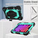 iPad mini 6 Contrast Color Robot Silicone + PC Tablet Case - Black+Mint