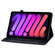 iPad mini 6 Skin Feel Solid Color Zipper Smart Leather Tablet Case - Black