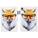 iPad mini 6 Cross Texture Painted Smart Leather Tablet Case - Fox