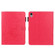 iPad mini 6 Embossed Butterfly Pattern Smart Leather Tablet Case - Rose Red