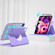 iPad mini 6 Front Stand Rotating Clear Back Smart Tablet Case - Light Purple