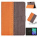 iPad mini 6 Stitching Solid Color Smart Leather Tablet Case - Orange