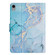 iPad mini 6 Marble Pattern Smart Leather Tablet Case - Blue