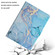 iPad mini 6 Marble Pattern Smart Leather Tablet Case - Blue