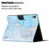 iPad mini 6 Marble Pattern Smart Leather Tablet Case - Blue