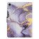iPad mini 6 Marble Pattern Smart Leather Tablet Case - Purple