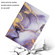 iPad mini 6 Marble Pattern Smart Leather Tablet Case - Purple