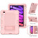 iPad mini 6 Contrast Color Robot Silicone + PC Tablet Case - Rose Gold