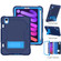 iPad mini 6 Contrast Color Robot Shockproof Silicone + PC Tablet Case - Navy Blue