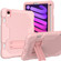 iPad mini 6 Contrast Color Robot Shockproof Silicone + PC Tablet Case - Rose Gold