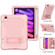 iPad mini 6 Contrast Color Robot Shockproof Silicone + PC Tablet Case - Rose Gold