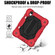 iPad mini 6 Contrast Color Robot Silicone + PC Tablet Case - Red+Black