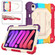 iPad mini 6 Contrast Color Robot Silicone + PC Tablet Case - Colorful Red