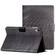 iPad mini 6 Solid Color Crocodile Texture Leather Smart Tablet Case - Black