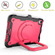 iPad mini 6 Silicone + PC Bracelet Holder Tablet Case - Black + Rose Red
