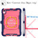 iPad mini 6 Silicone + PC Bracelet Holder Tablet Case - Navy Blue + Rose Red