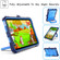 iPad mini 6 Silicone + PC Bracelet Holder Tablet Case - Navy Blue + Blue iPad mini 6 Silicone + PC Bracelet Holder Tablet Case - Navy Blue + Blue