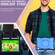 iPad mini 6 Silicone + PC Bracelet Holder Tablet Case - Navy Blue + Blue iPad mini 6 Silicone + PC Bracelet Holder Tablet Case - Navy Blue + Blue