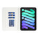 iPad mini 6 Elegant Rhombic Texture Horizontal Flip Leather Tablet Case - White