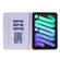 iPad mini 6 Elegant Rhombic Texture Horizontal Flip Leather Tablet Case - Purple