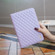 iPad mini 6 Elegant Rhombic Texture Horizontal Flip Leather Tablet Case - Purple