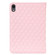 iPad mini 6 Elegant Rhombic Texture Horizontal Flip Leather Tablet Case - Pink