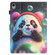 iPad mini 6 Coloured Drawing Stitching Smart Leather Tablet Case - Panda