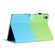 iPad mini 6 Stitching Gradient Leather Tablet Case - Green Blue