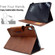 iPad mini 6 Suede Cross Texture Magnetic Clasp Leather Tablet Case - Brown