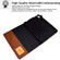 iPad mini 6 Suede Cross Texture Magnetic Clasp Leather Tablet Case - Brown